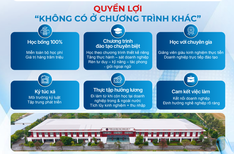 Những quyền lợi tại Chương trình Chất lượng cao (ICC High-Quality Program)