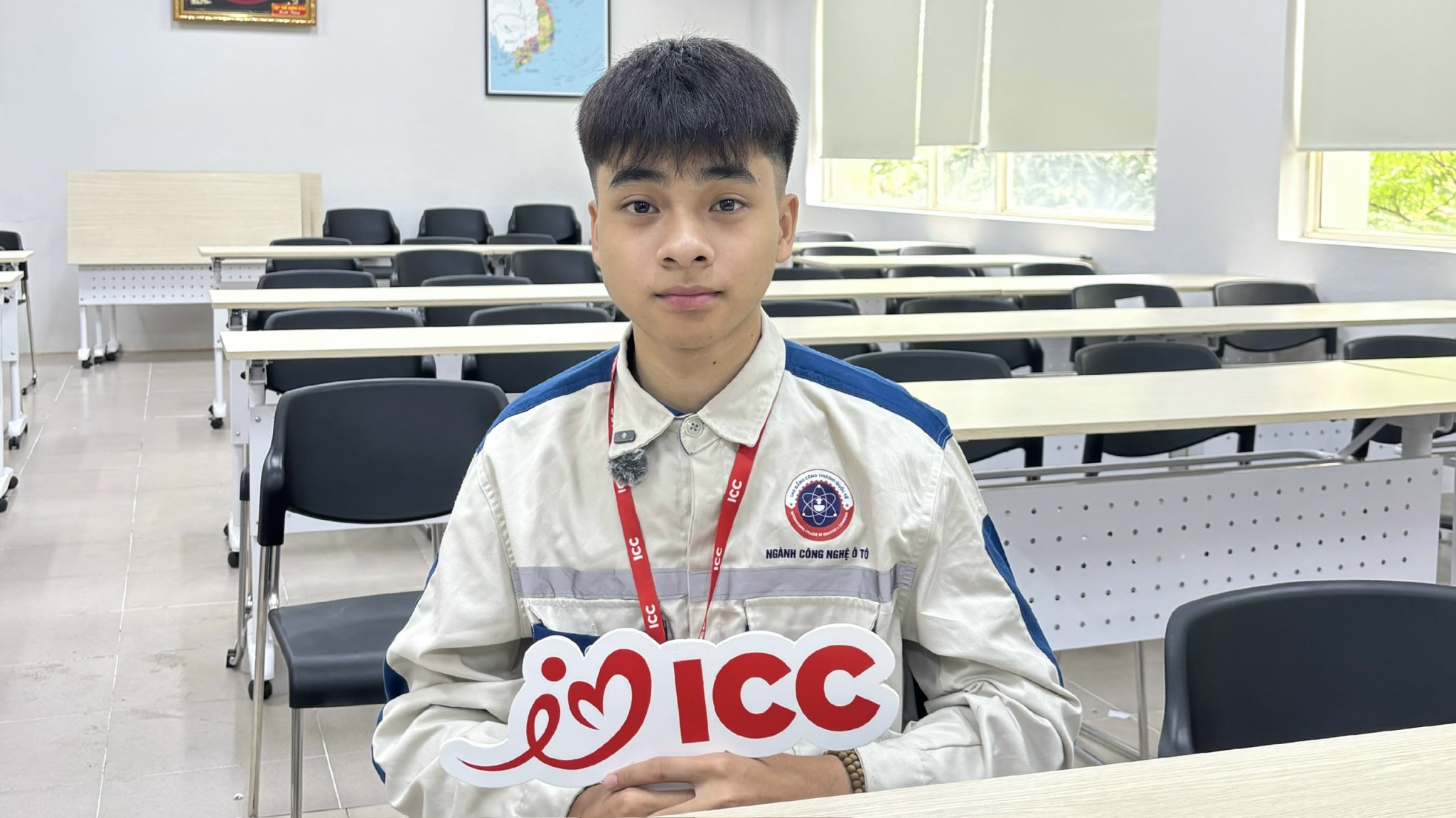Quàng Trường Vũ - sinh viên ngành Công nghệ ô tô tại ICC 