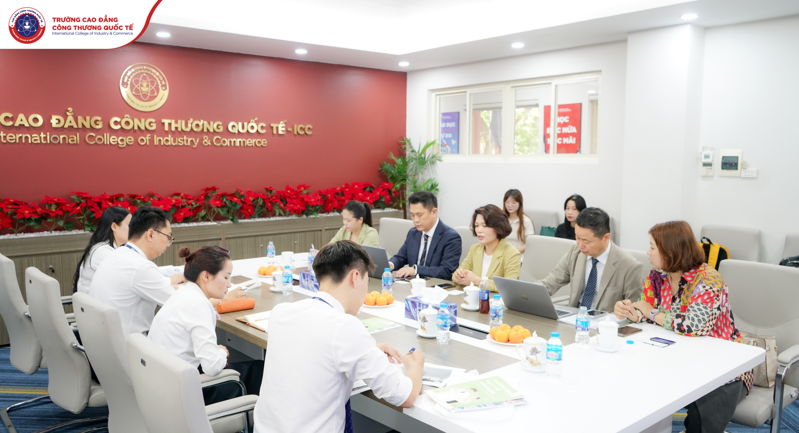 Buổi gặp gỡ giữa ICC và Đại học Y tế DongNam diễn ra trong không khí cởi mở, tập trung trao đổi chuyên môn