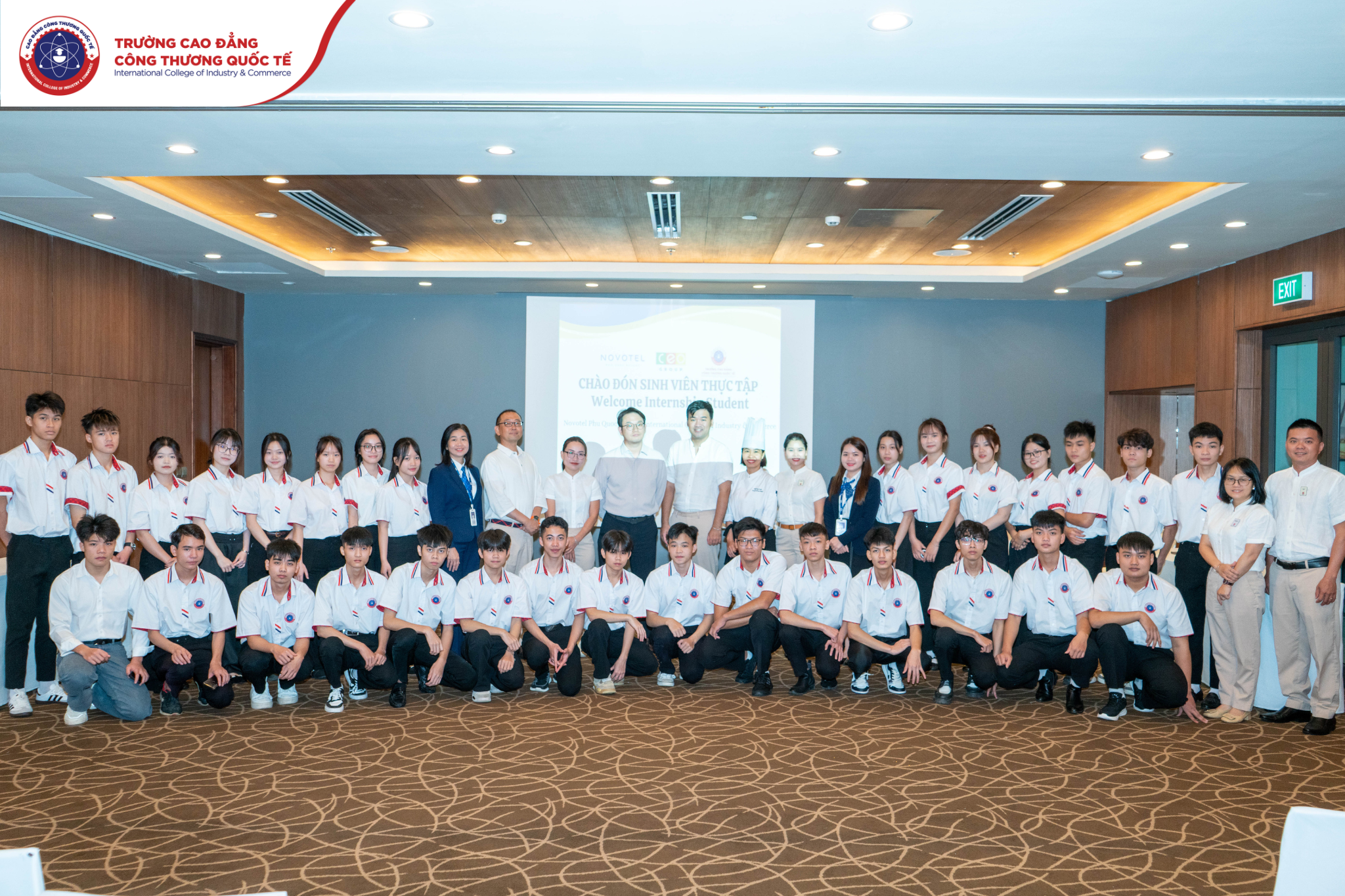Hằng trong 3 tháng thực tập khách sạn 5 sao Novotel tại Phú Quốc 